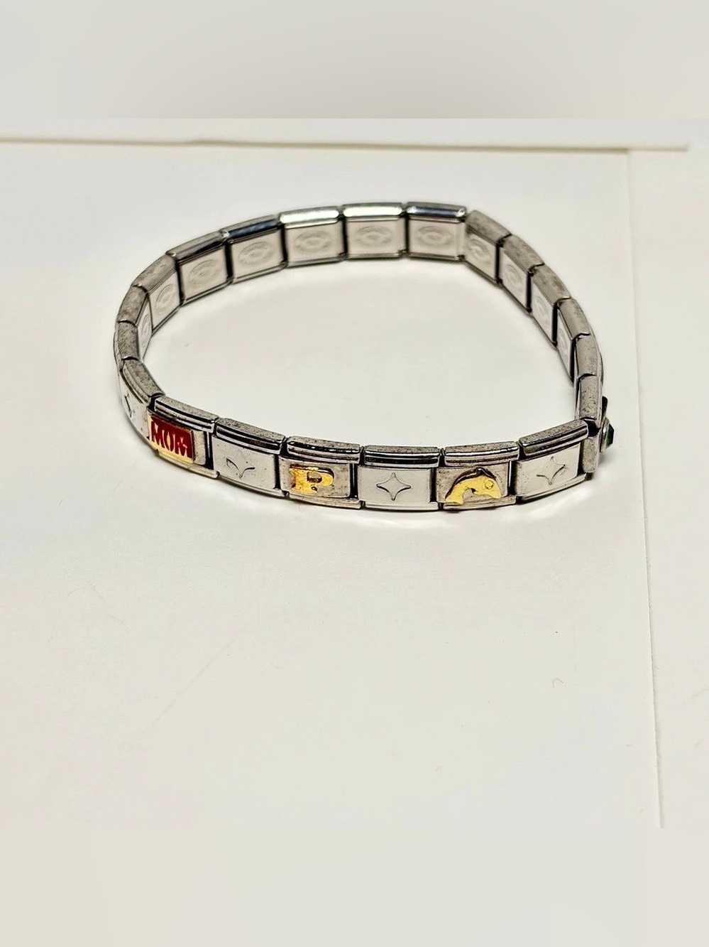 Charmed Expressions Italian Modular Charm Bracelet Stainless Steel 4 Charms